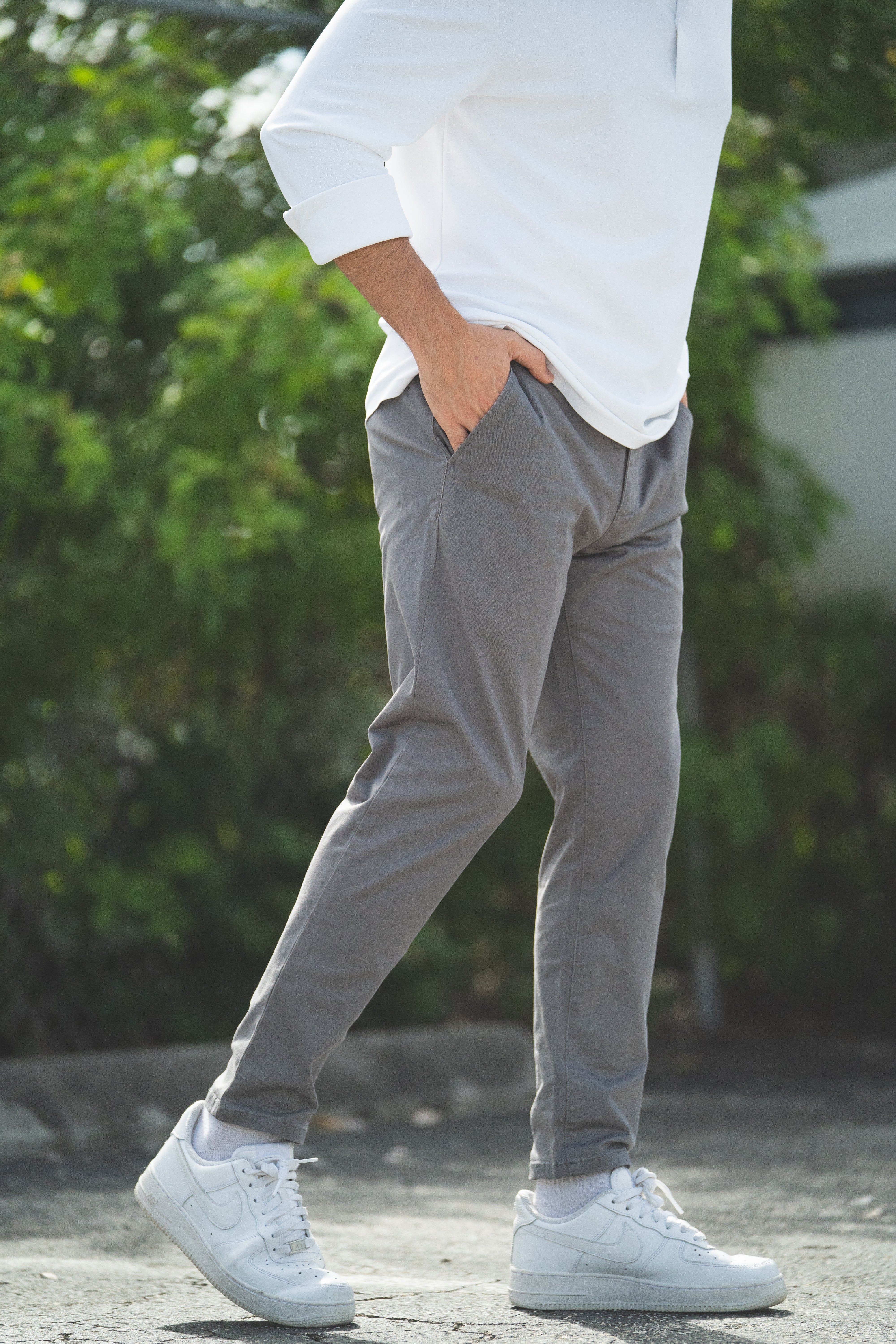 Extra Stretch Chino Gray