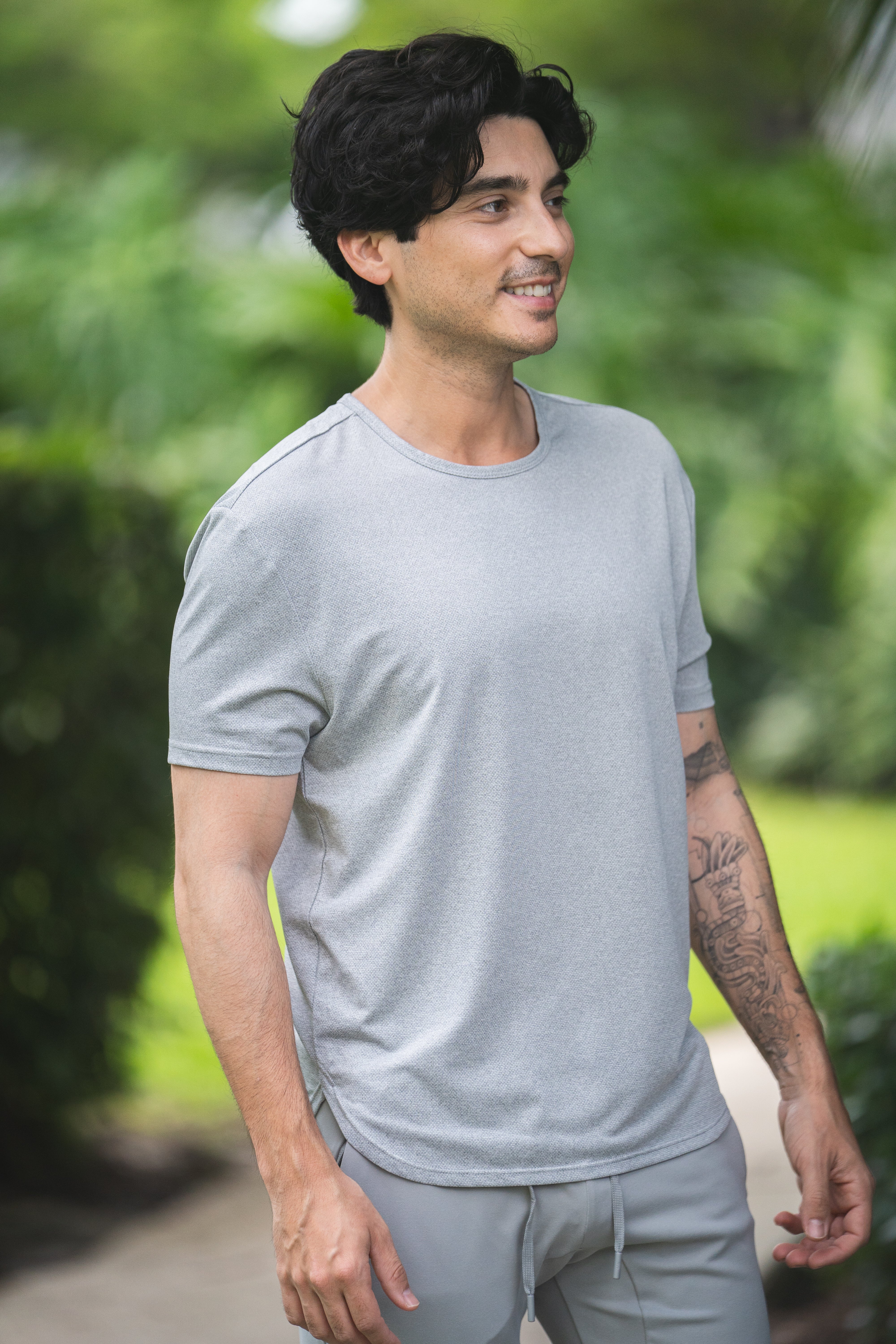 Running T-Shirt Light Gray