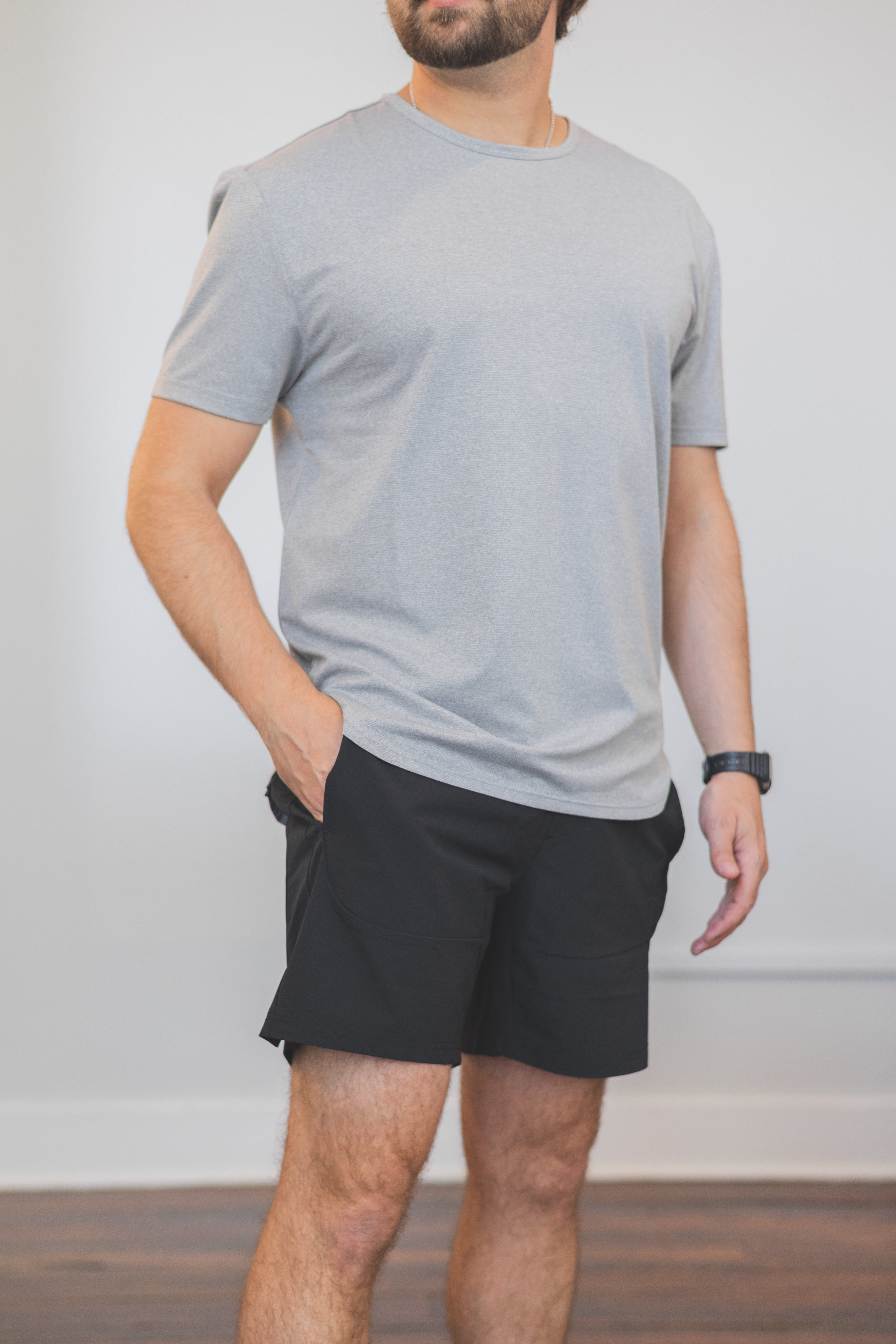Running T-Shirt Light Gray