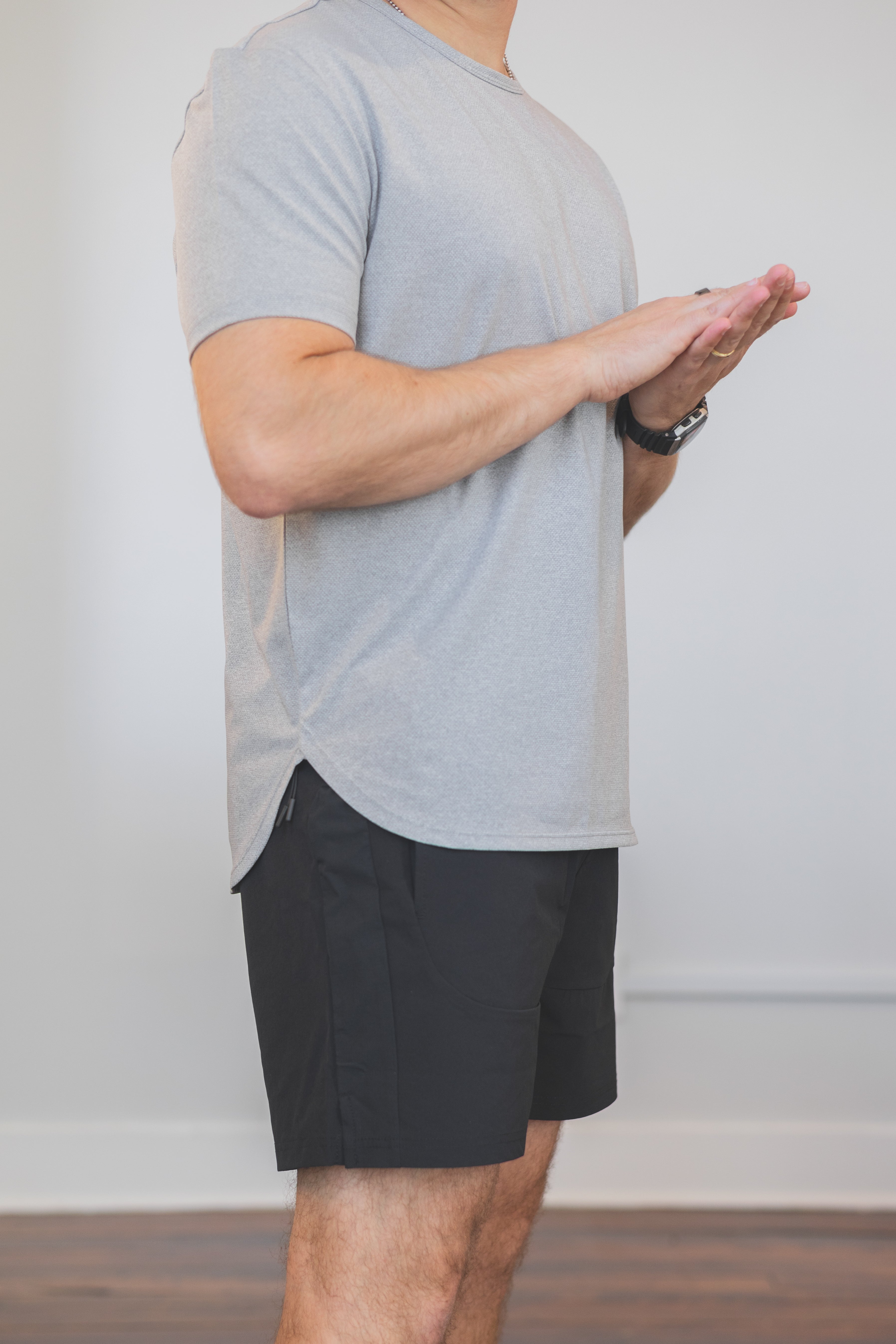 Running T-Shirt Light Gray