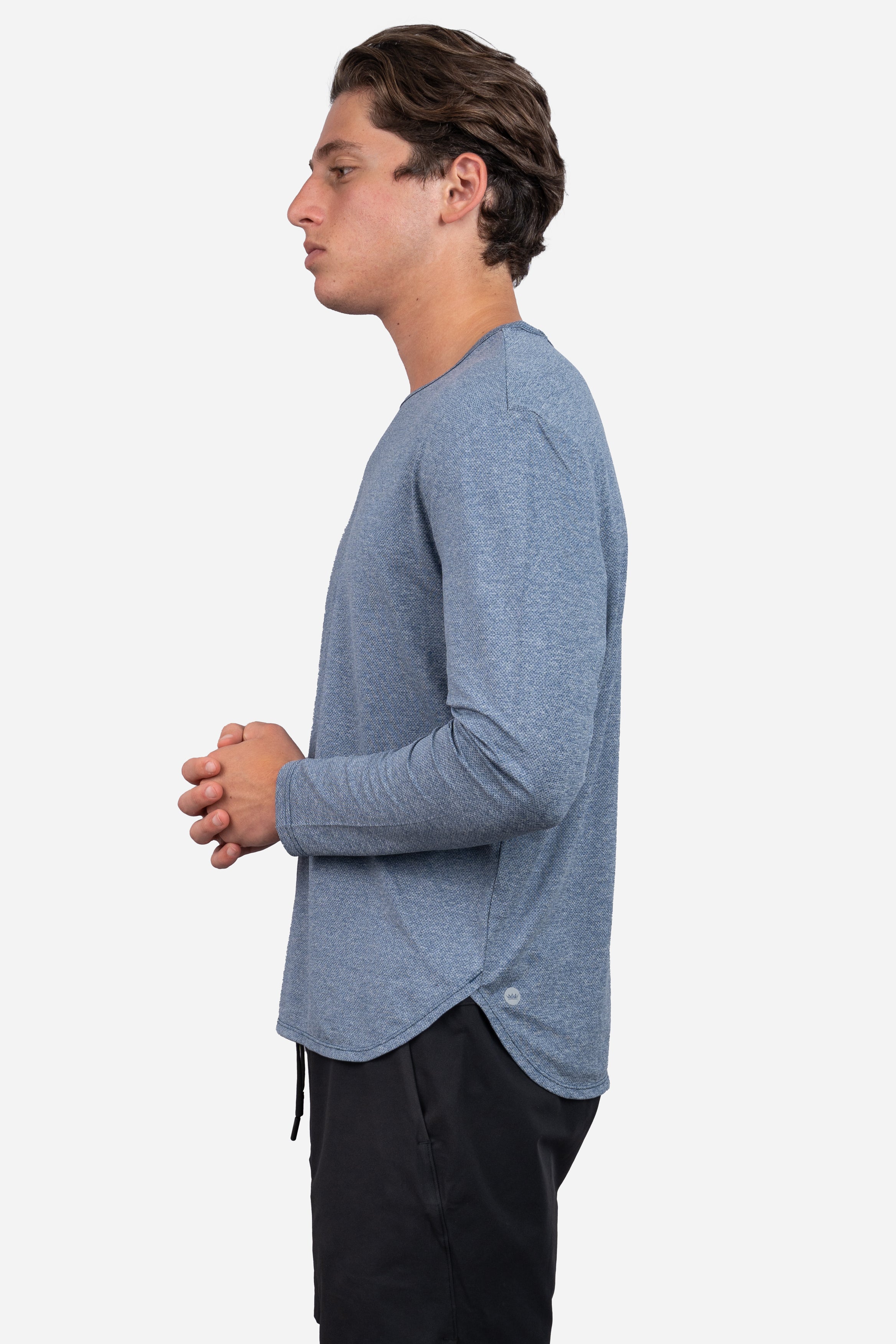 Long Sleeve Running T-Shirt Navy