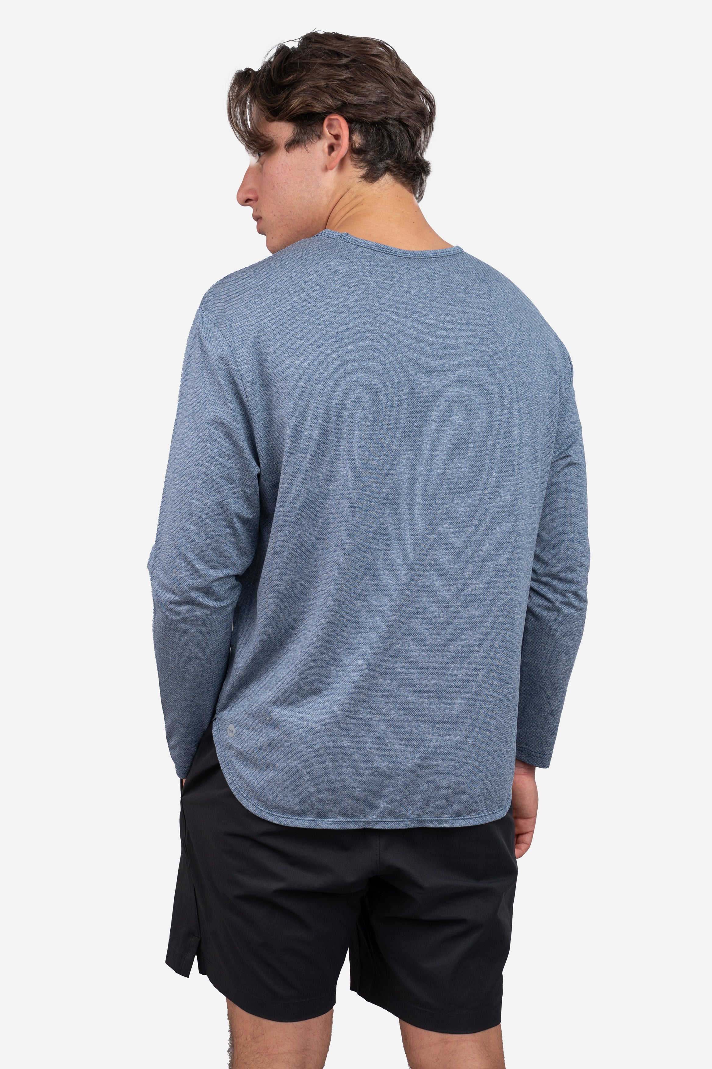 Long Sleeve Running T-Shirt Navy