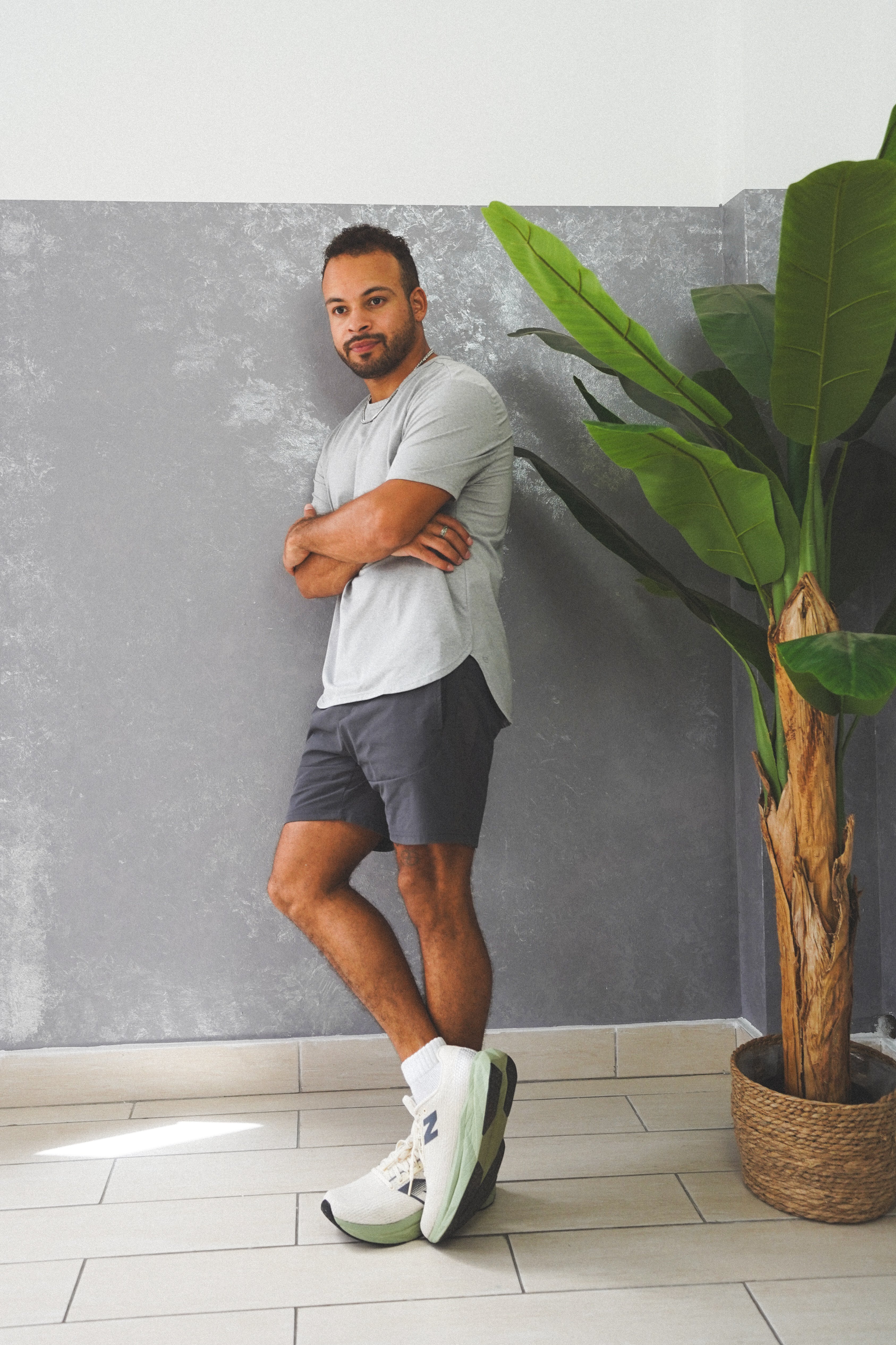 Running T-Shirt Light Gray