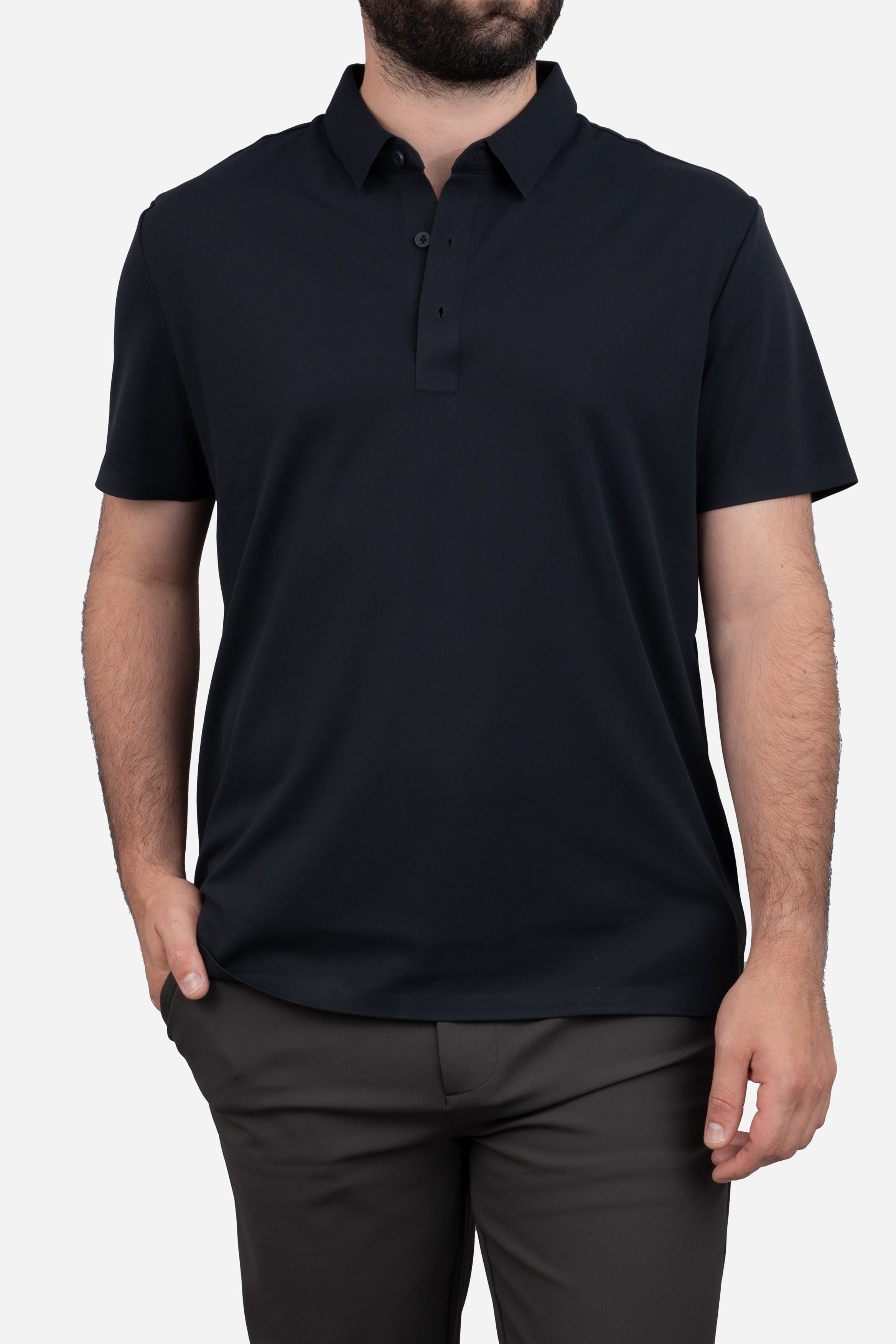 Tech Polo Black