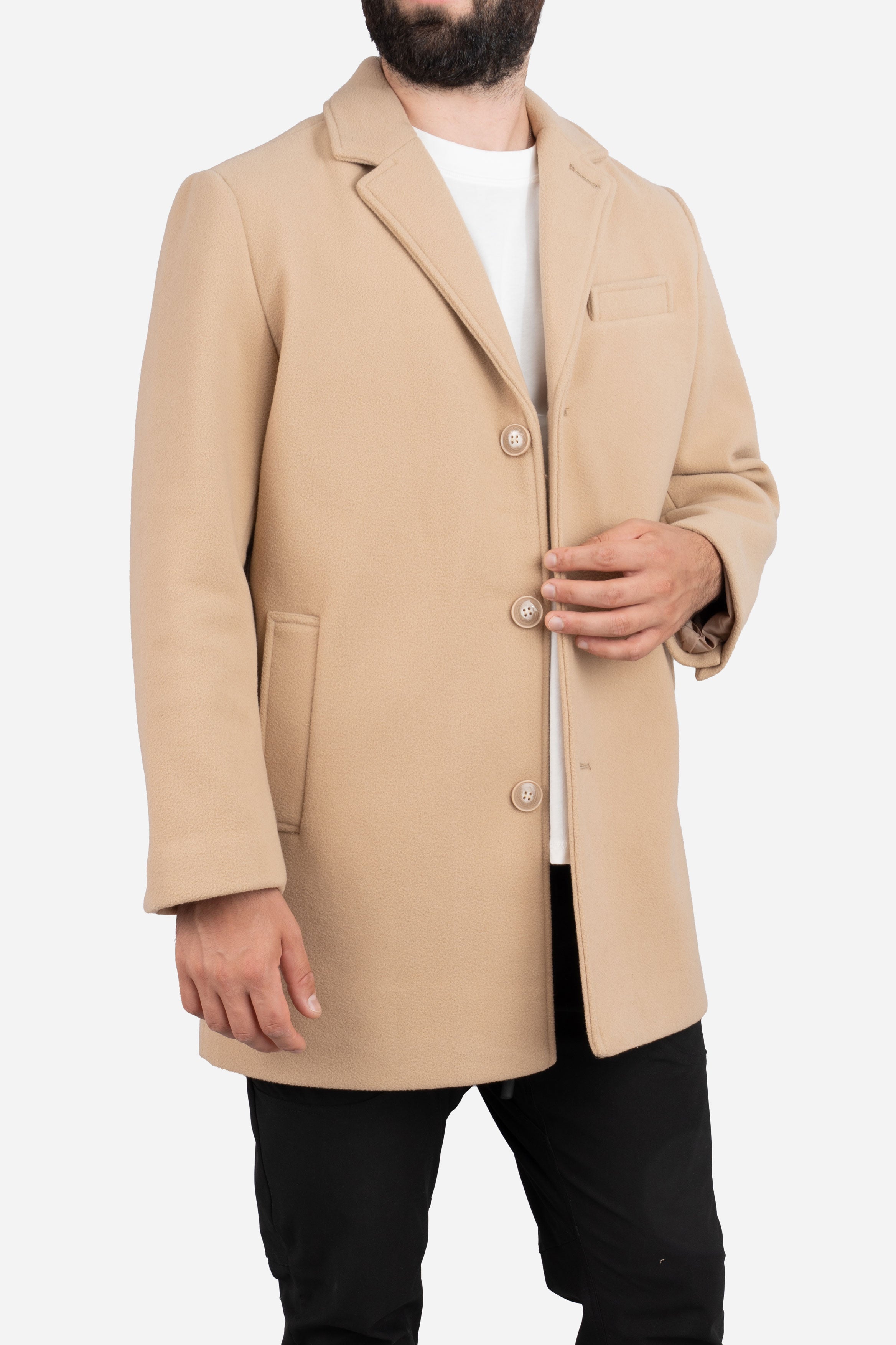 Wool Overcoat Camel