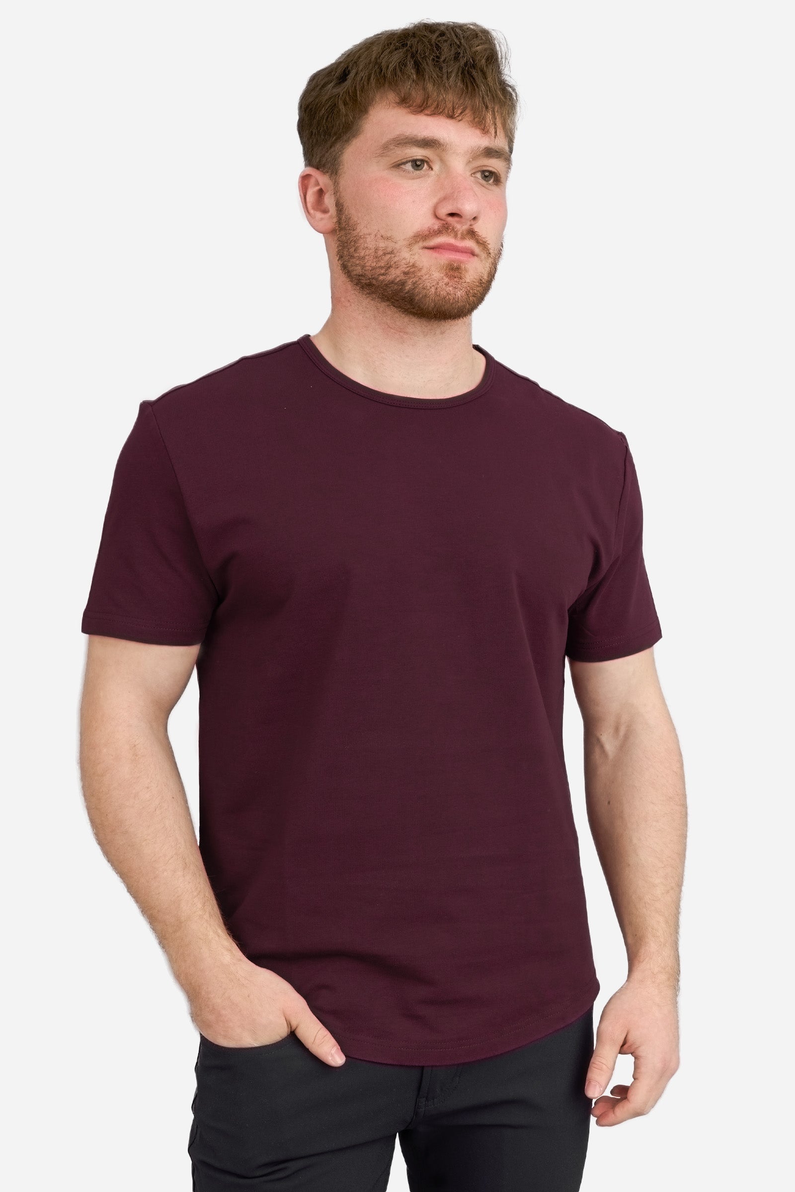 Athletic Blend T-Shirt Burgundy
