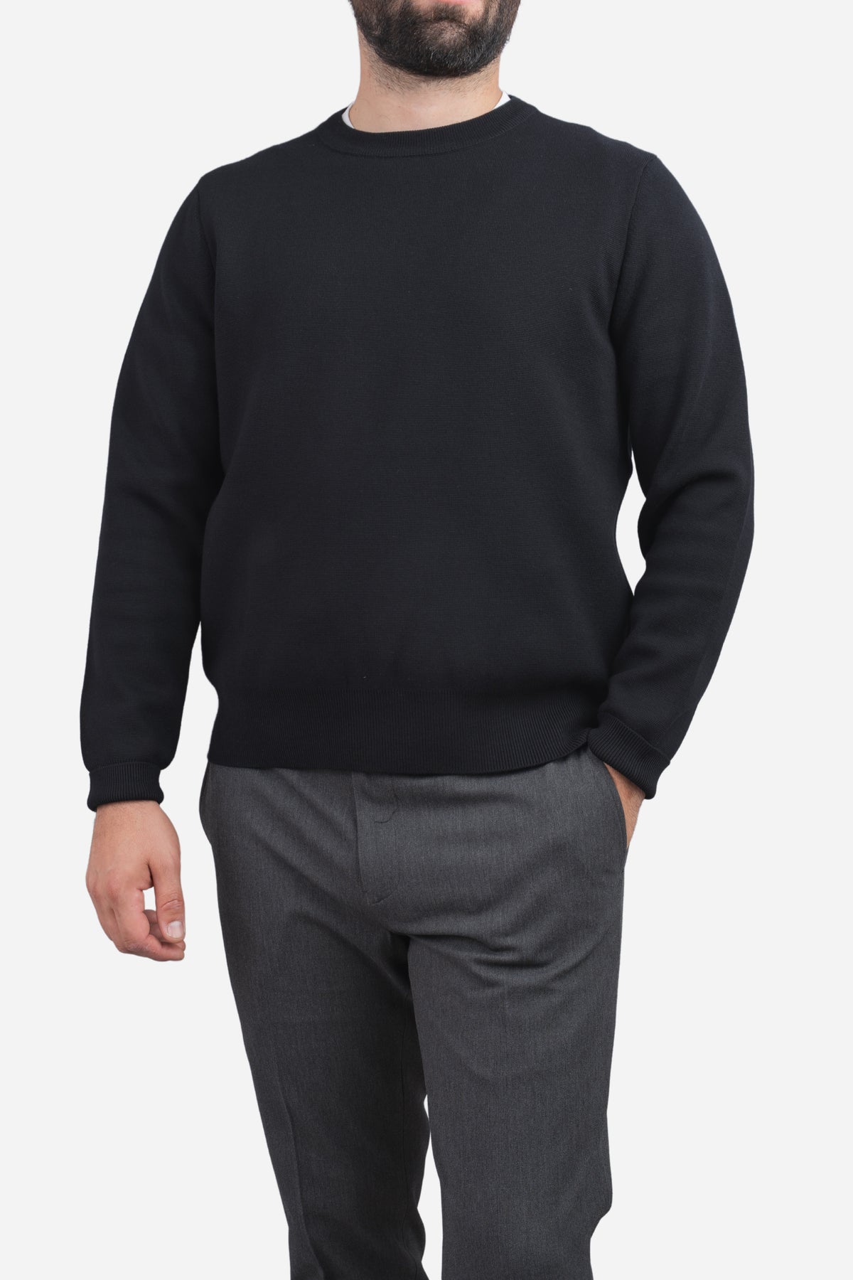Hudson Crewneck Sweater Black