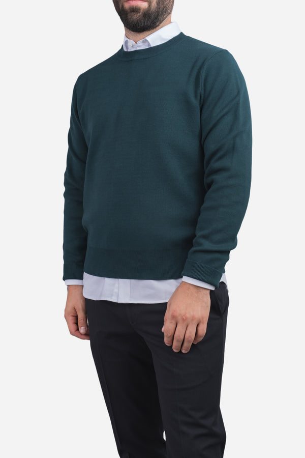 Hudson Crewneck Sweater Emerald