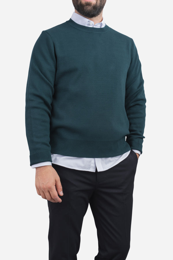 Hudson Crewneck Sweater Emerald