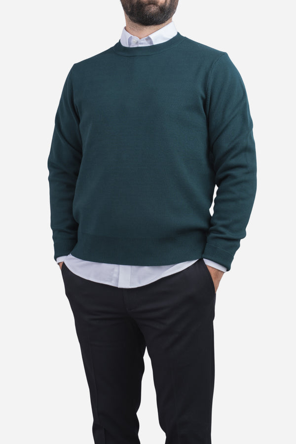 Hudson Crewneck Sweater Emerald