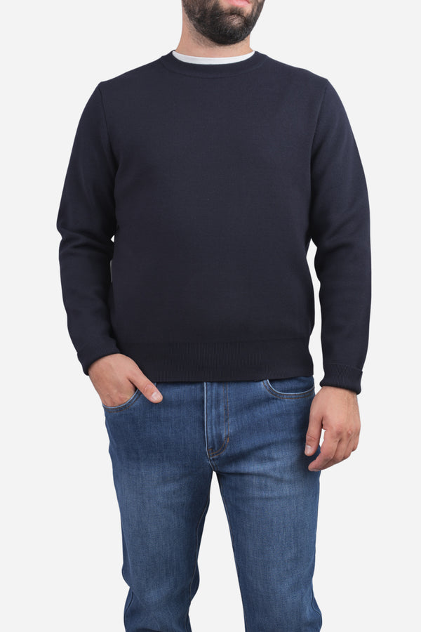 Hudson Crewneck Sweater Sapphire