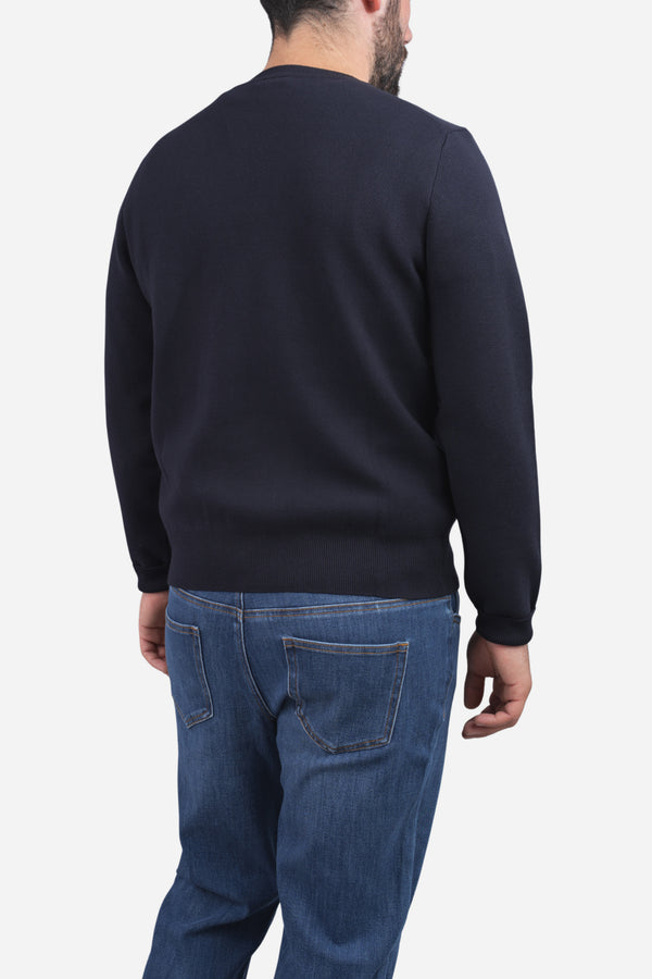 Hudson Crewneck Sweater Sapphire
