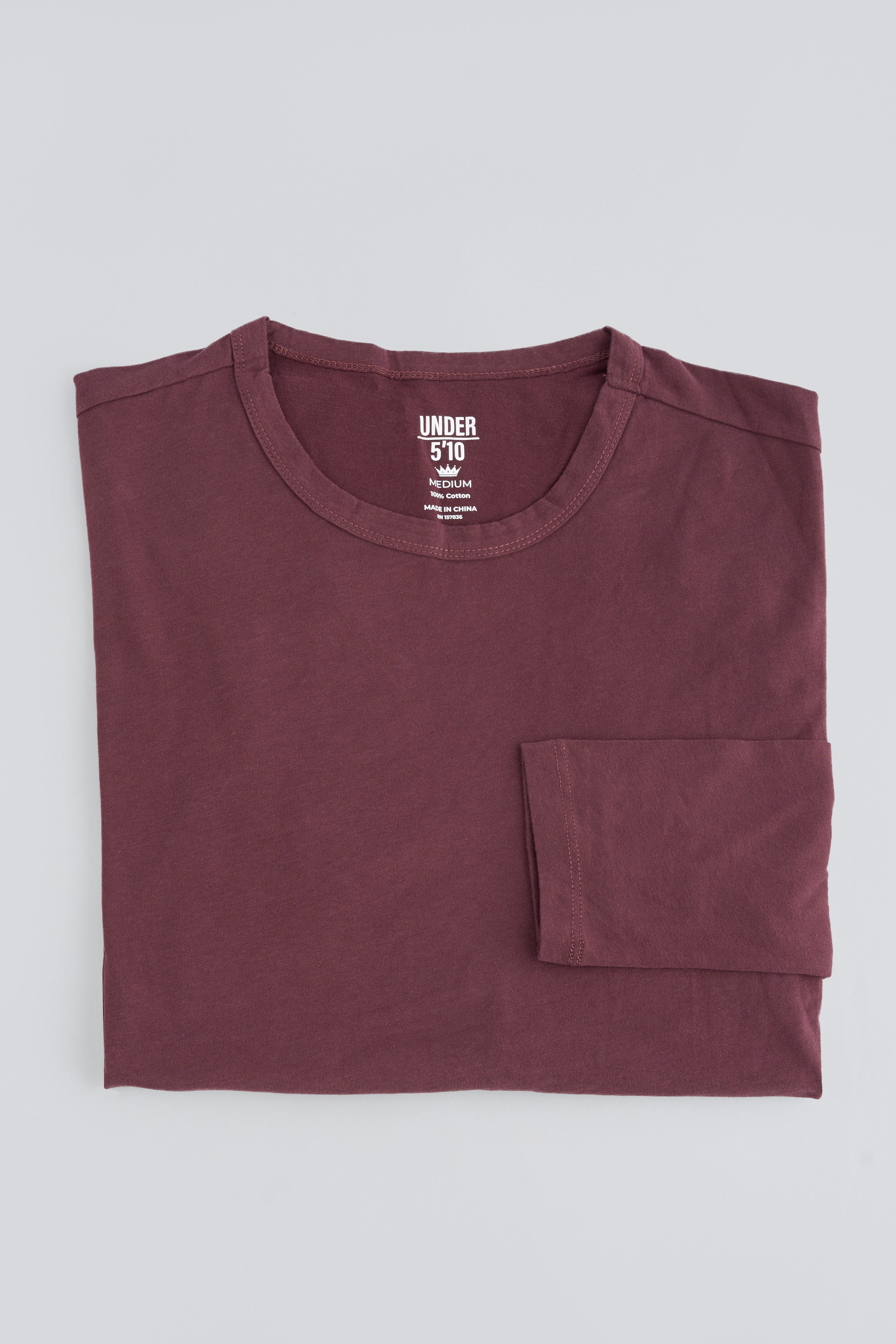 Long Sleeve Soft T-Shirt Burgundy