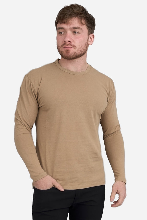 Long Sleeve Soft T-Shirt Coffee