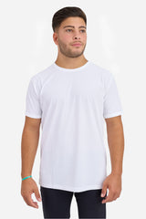 Performance Pique Short Sleeve Crew White