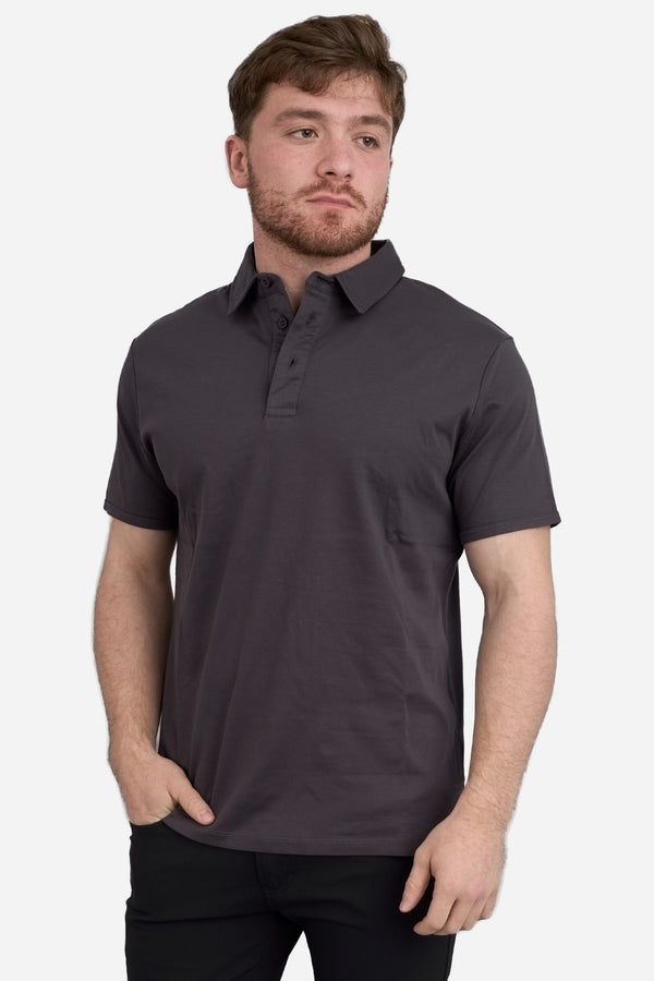 Pima Cool Touch Polo Charcoal