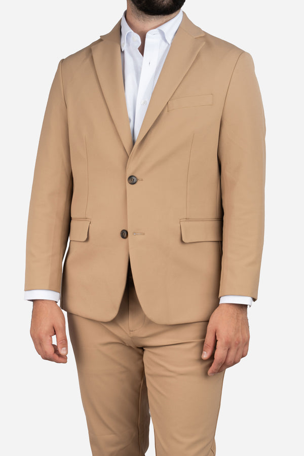 Super Stretch Suit Jacket Khaki