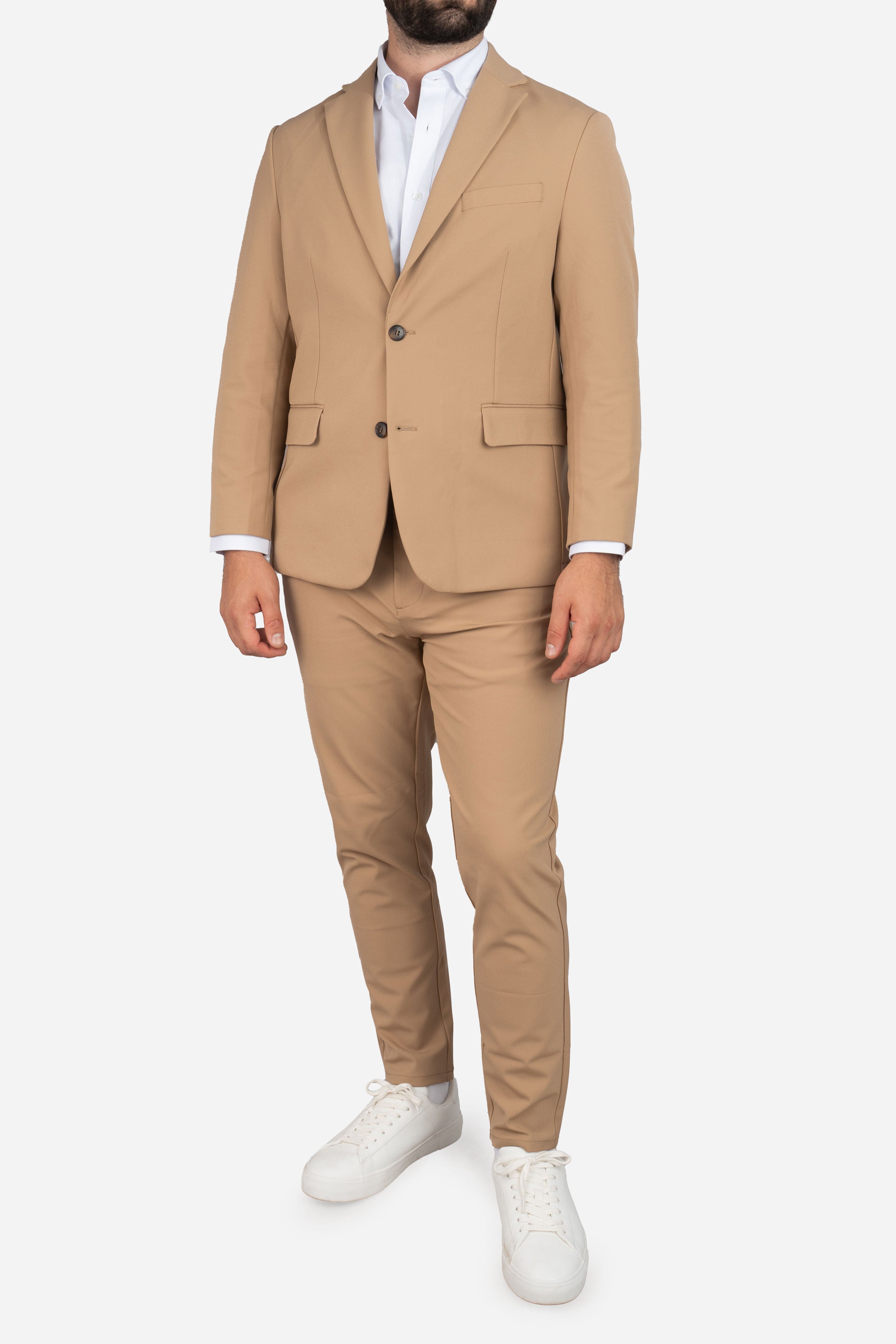 Super Stretch Suit Jacket Khaki