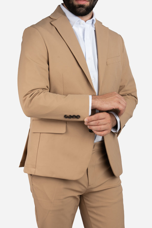 Super Stretch Suit Jacket Khaki