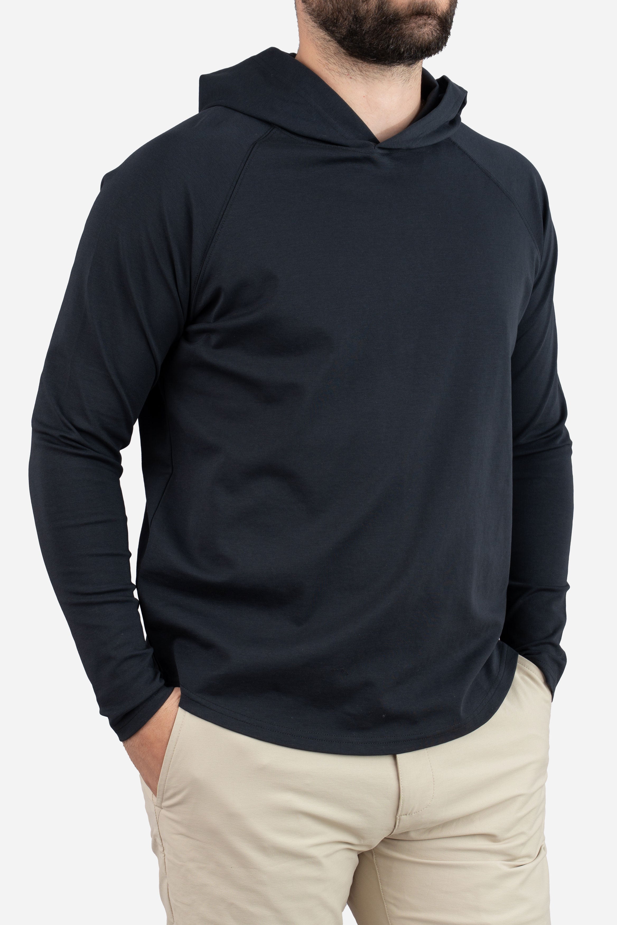 Aero Knit Hooded T Black