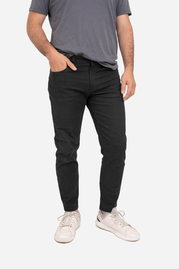 Garment Dyed Twill 5-P Pants Black