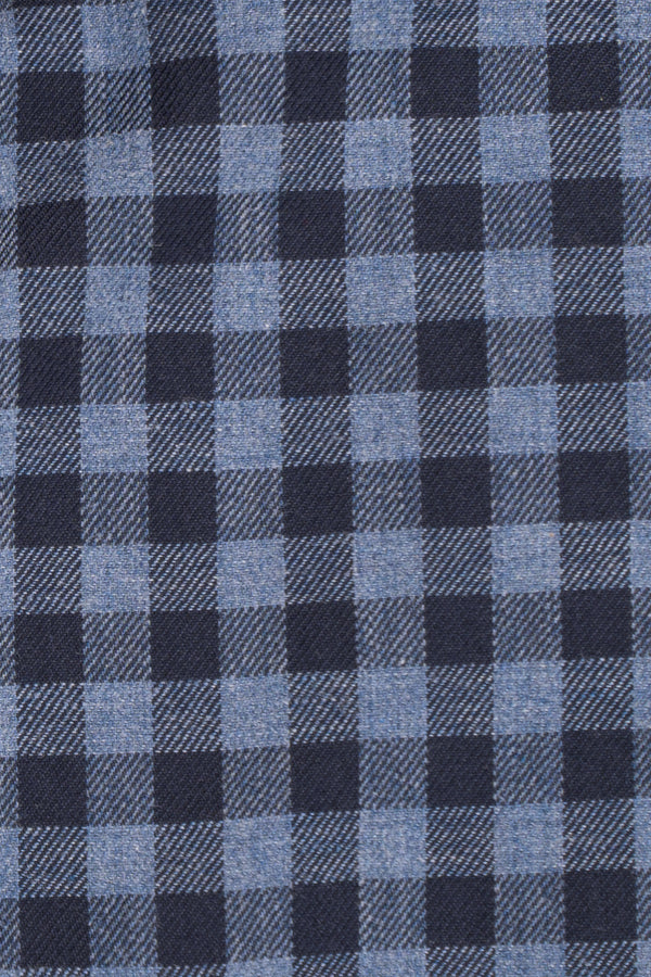 Lightweight Button Down Shirt Navy Gingham