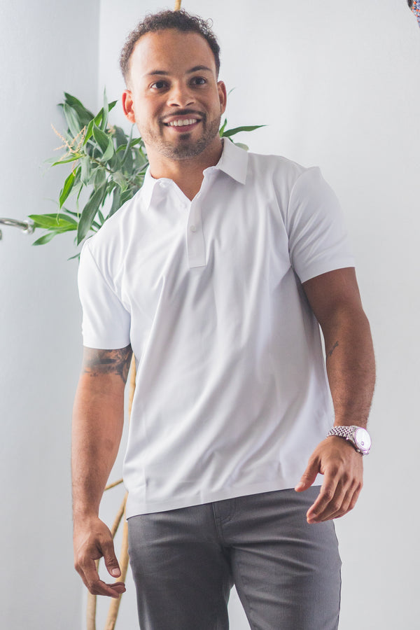 Tech Polo White