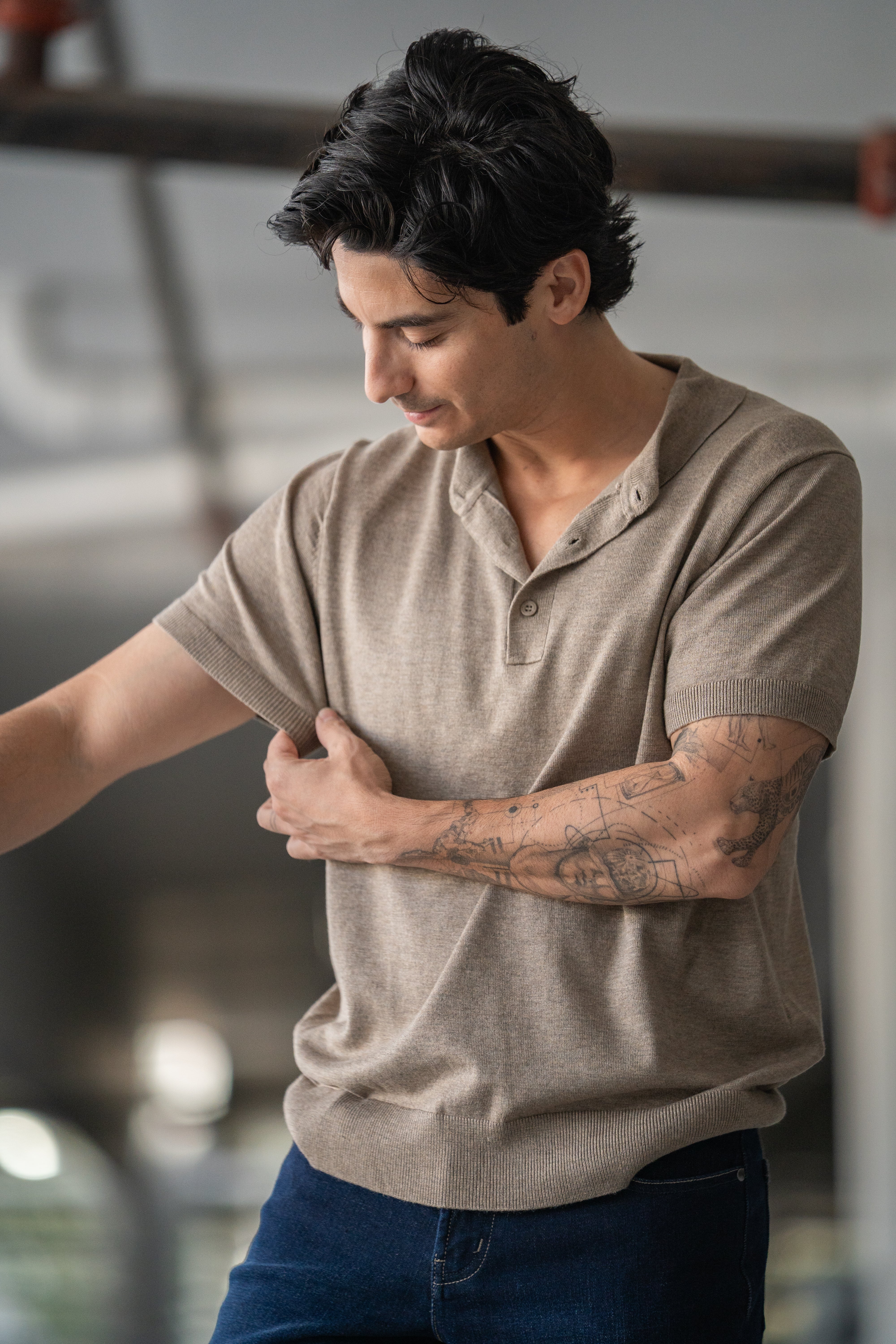 Sweater Polo Oatmeal