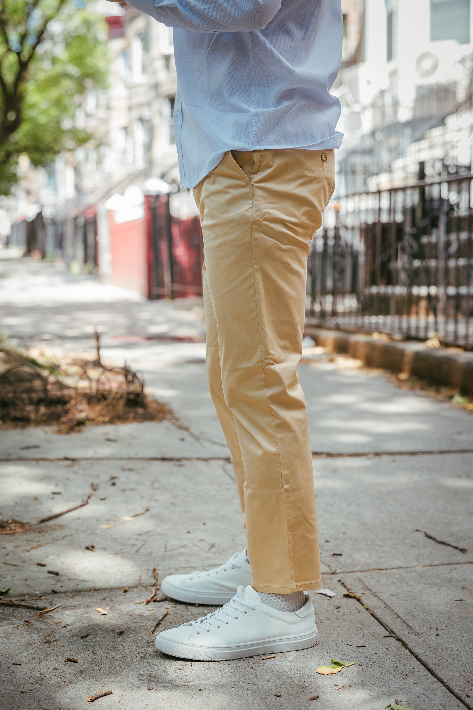 Lightweight Stretch Chino Tan