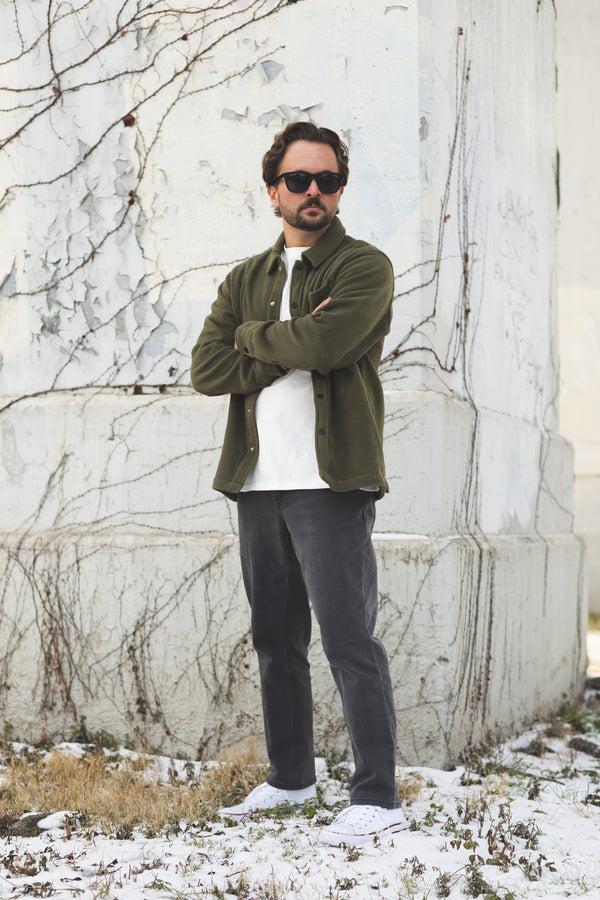 Fleece Overshirt Olive