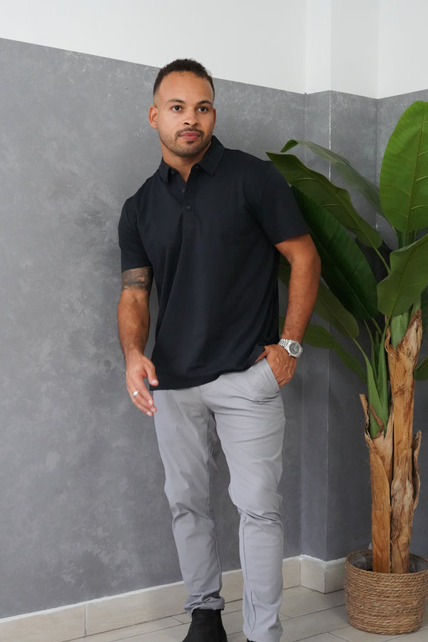 Tech Polo Black
