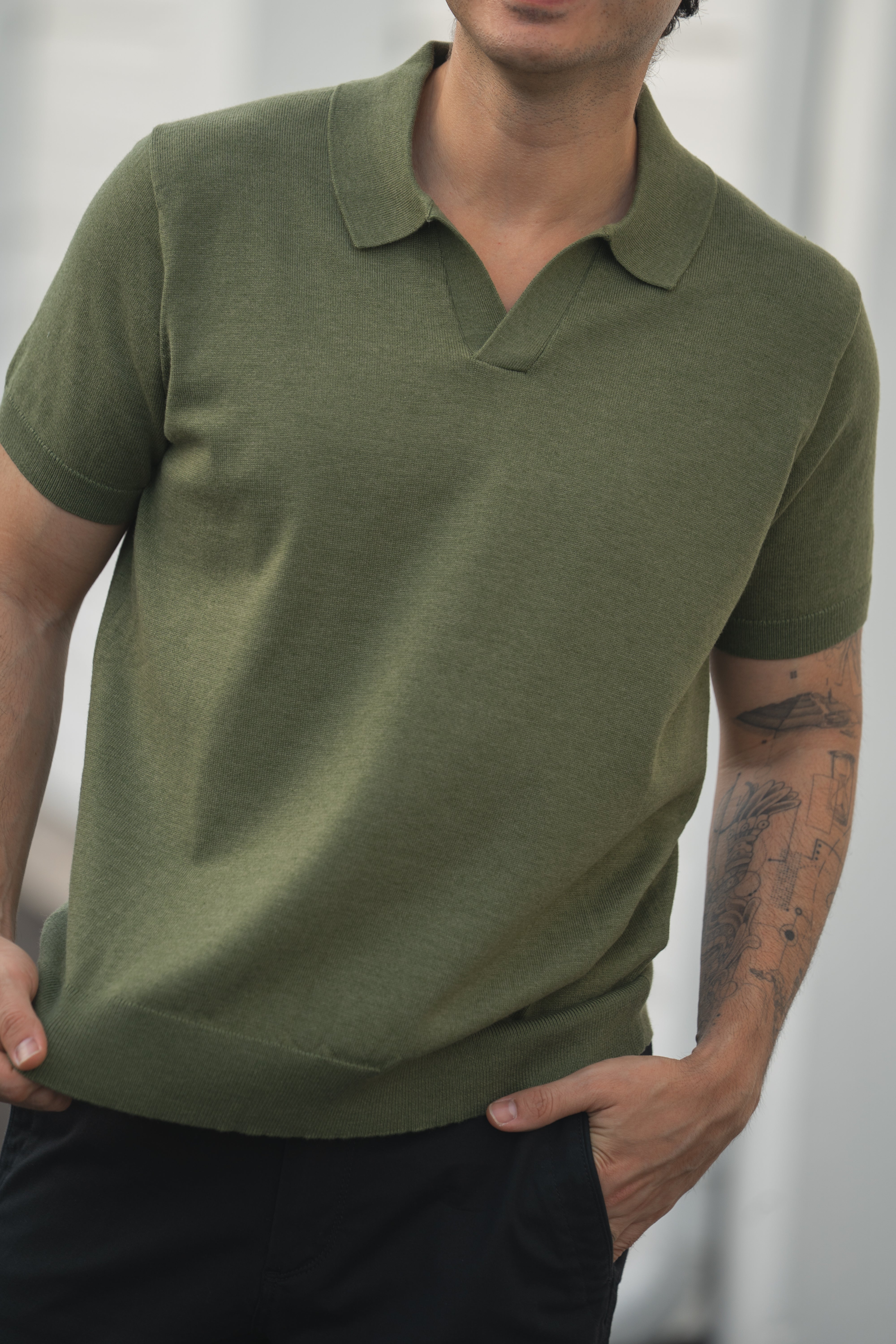 Sweater Polo Kelp