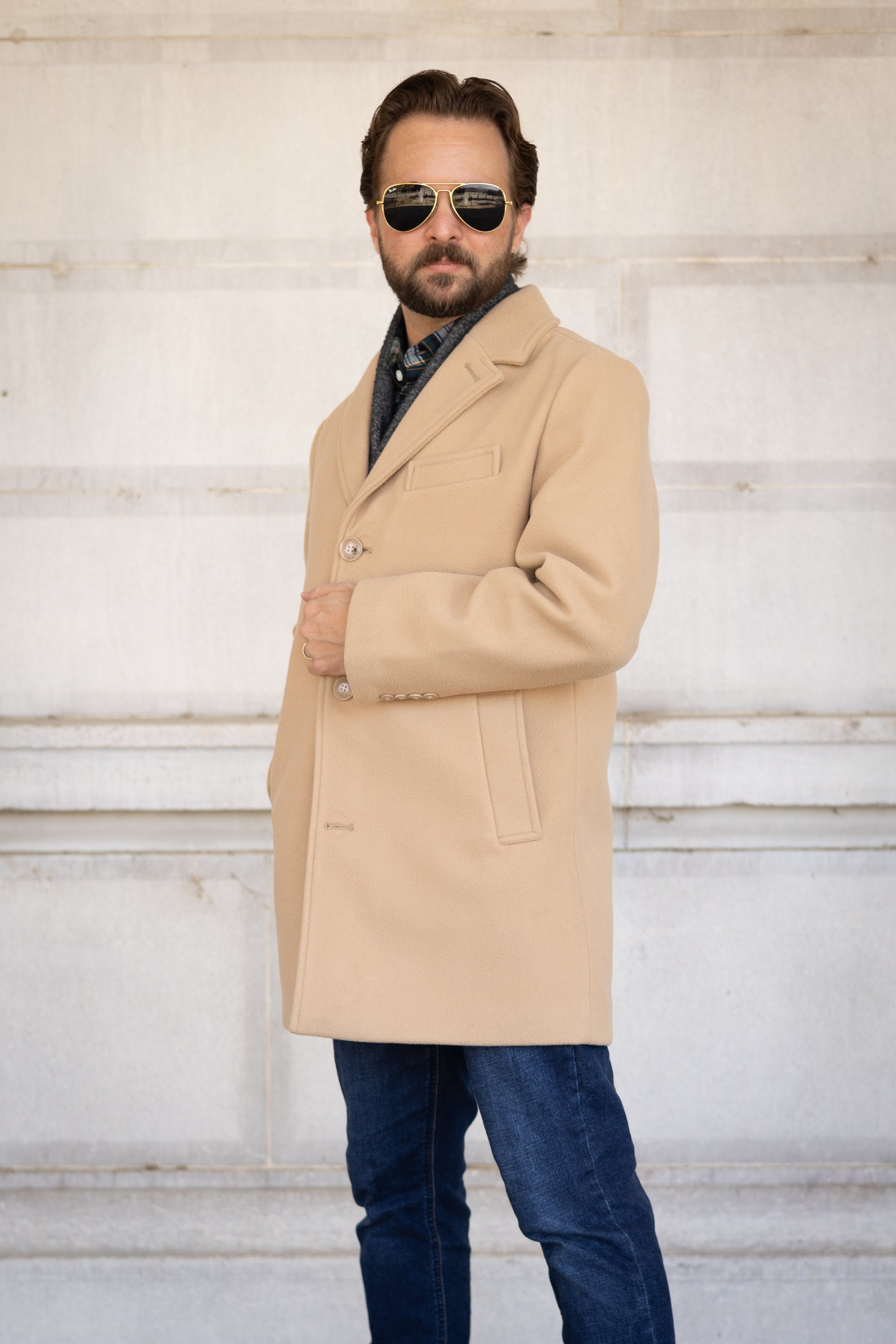 Wool Overcoat Camel