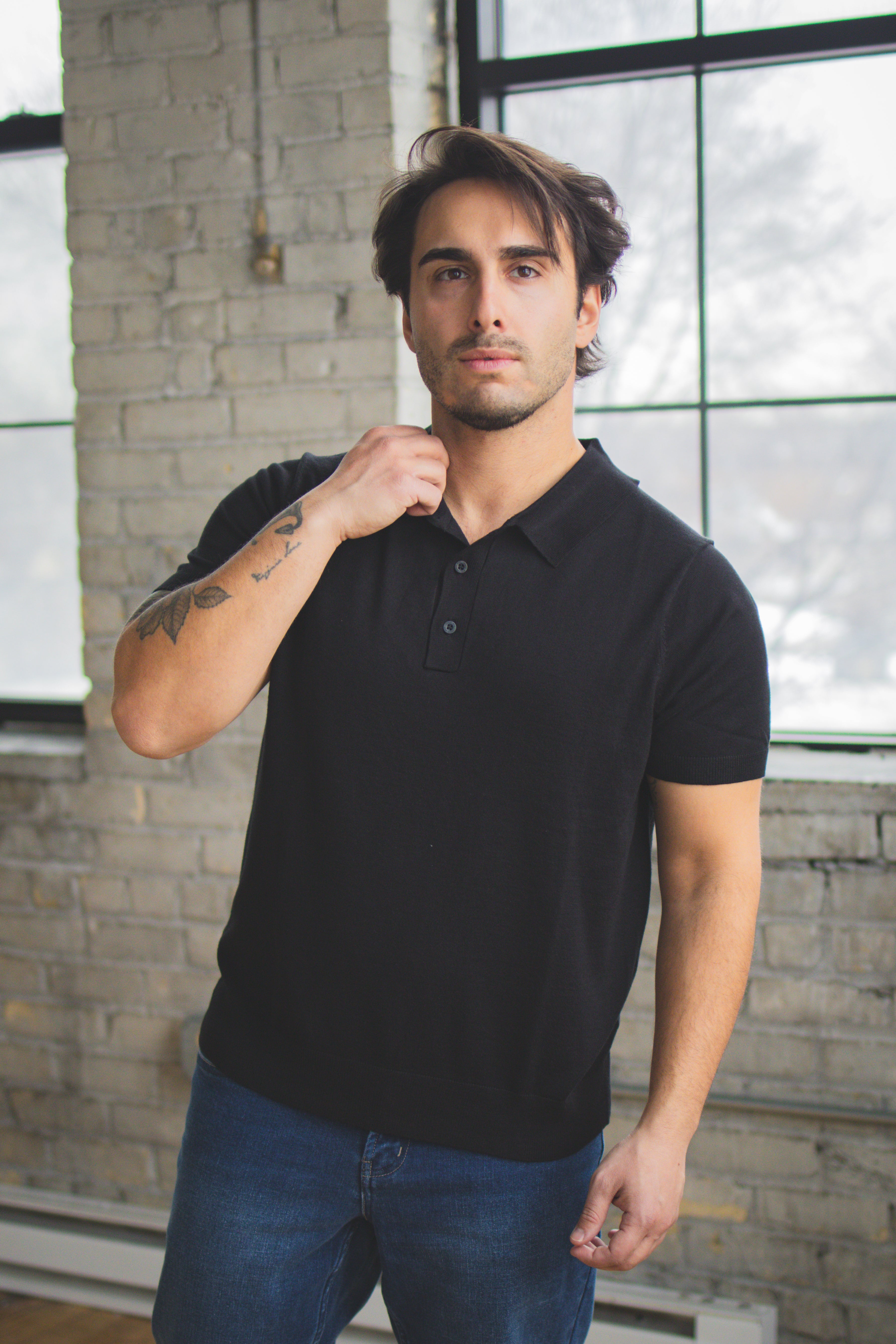 Sweater Polo Black