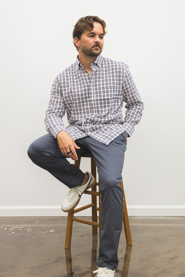 Lightweight Stretch Chino Charcoal