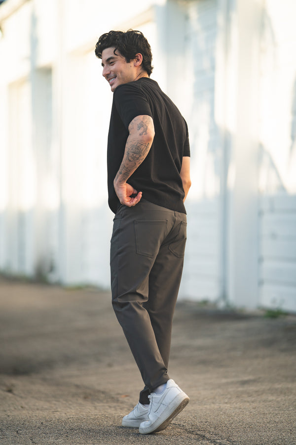 Super Stretch Performance Pants 5 Pocket Charcoal