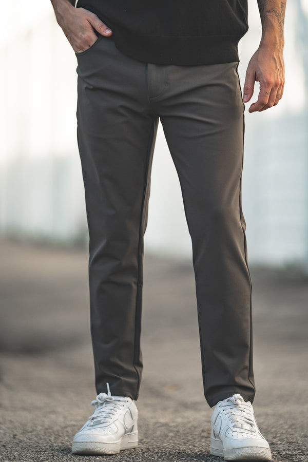 Super Stretch Performance Pants 5 Pocket Charcoal