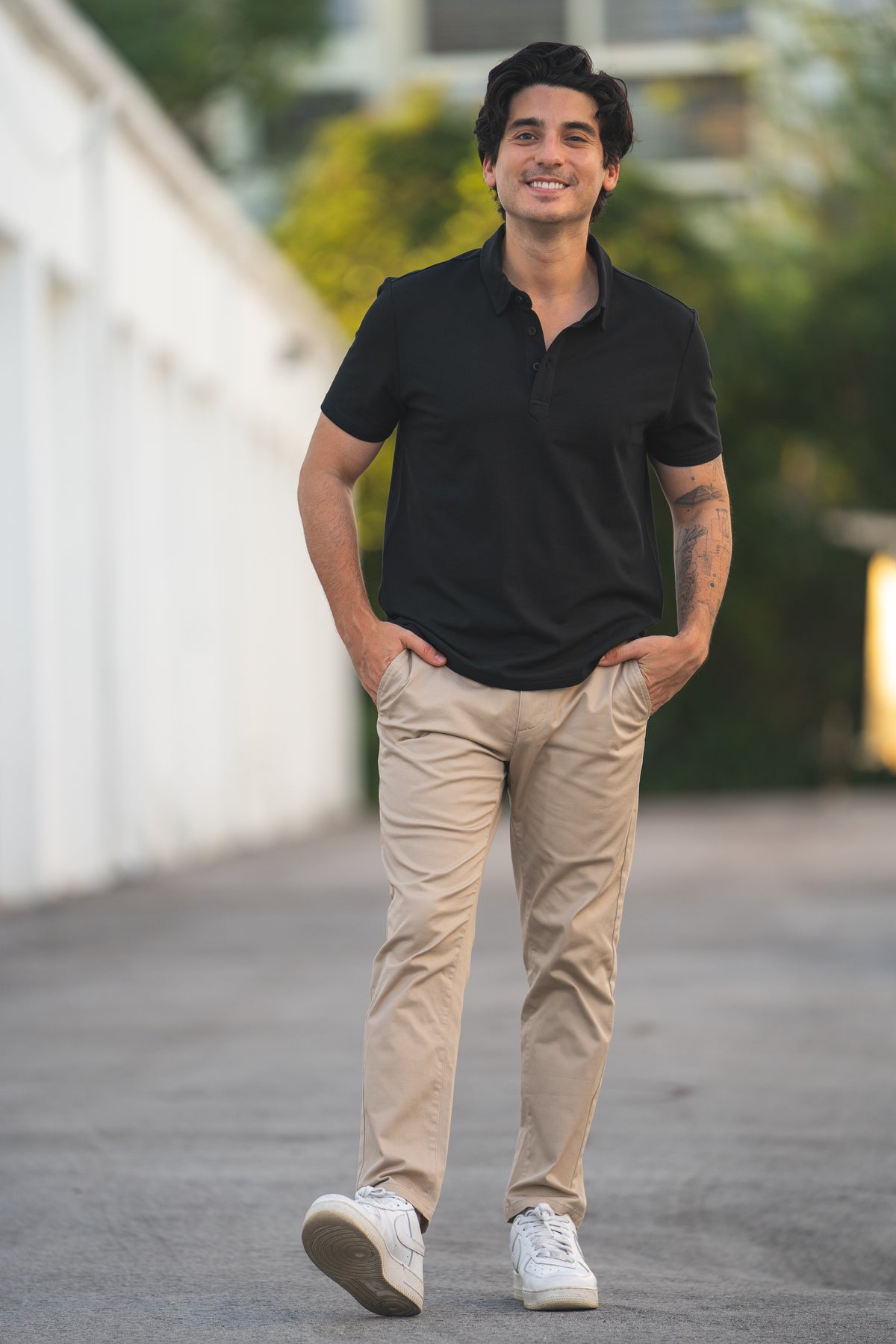 Performance Pique Polo Black
