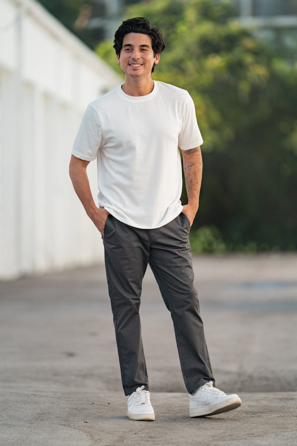 Straight Fit Core Stretch Chino Charcoal