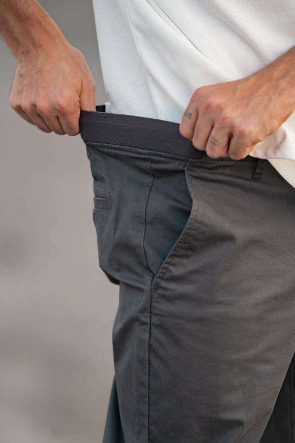 Straight Fit Core Stretch Chino Charcoal