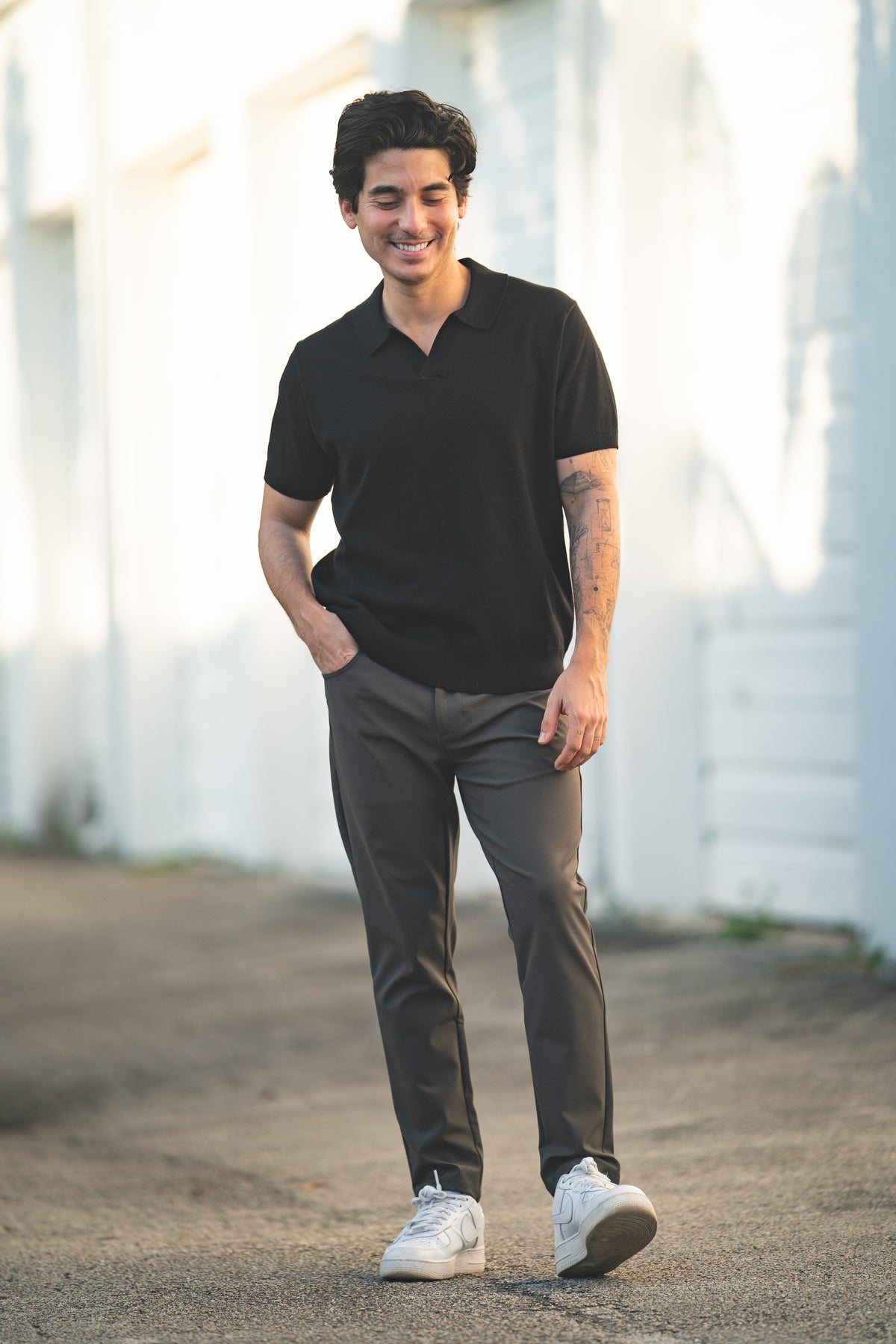 Super Stretch Performance Pants 5 Pocket Charcoal