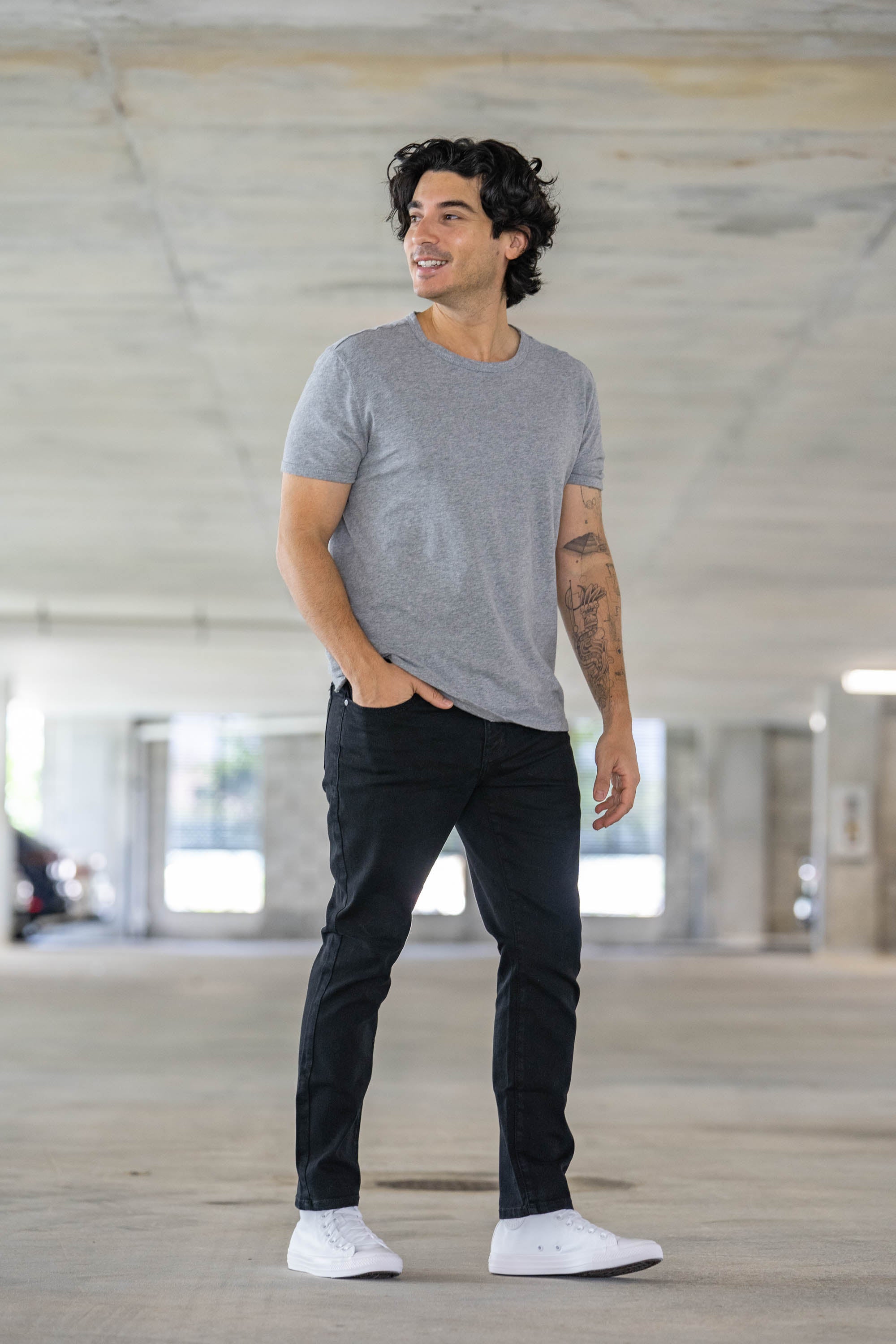 Core Extra Stretch Jeans Black