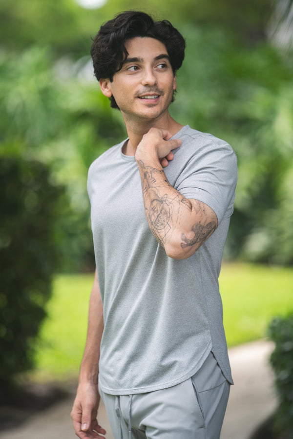 Running T-Shirt Light Gray