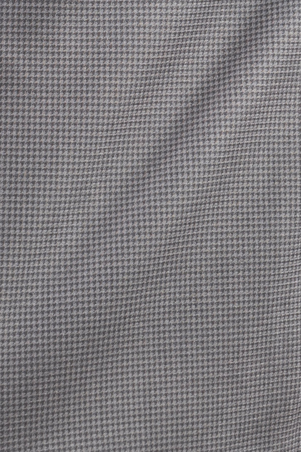 Cozy Overshirt Gray Houndstooth