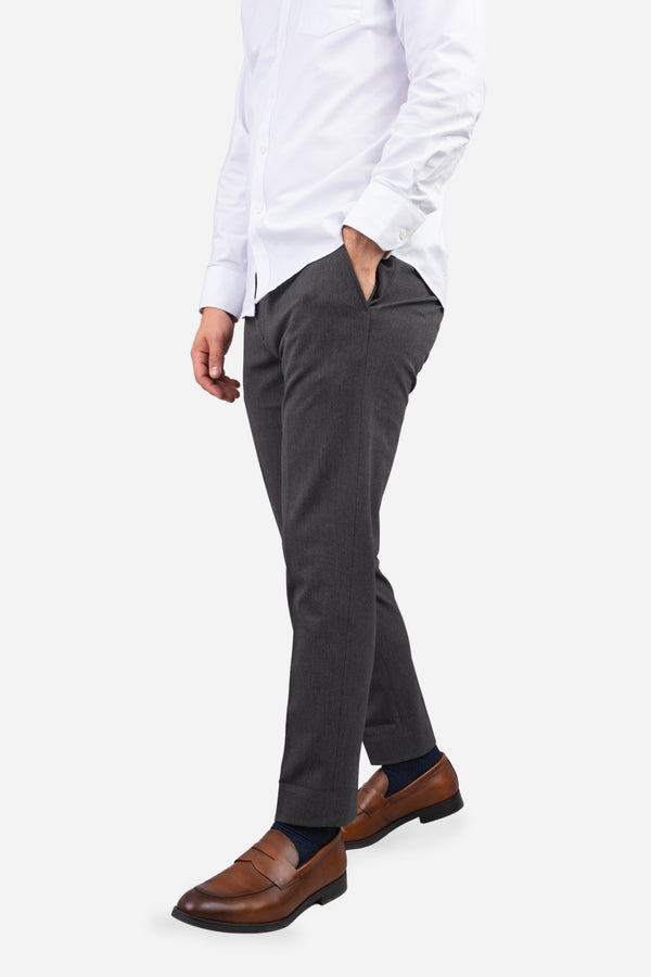 Dean Stretch Twill Dress Pants Charcoal