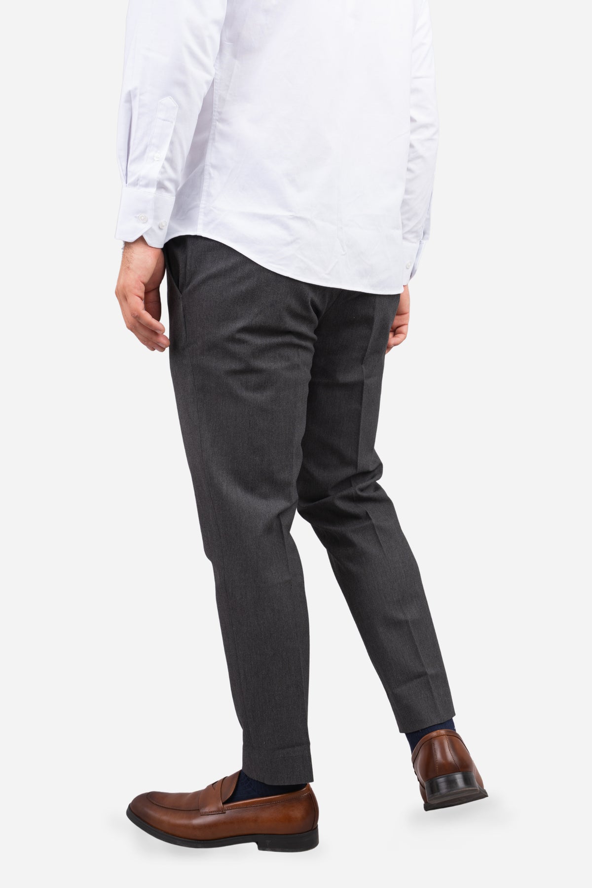 Dean Stretch Twill Dress Pants Charcoal
