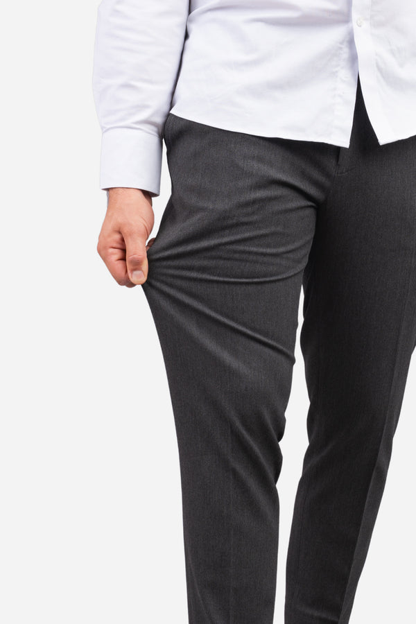 Dean Stretch Twill Dress Pants Charcoal