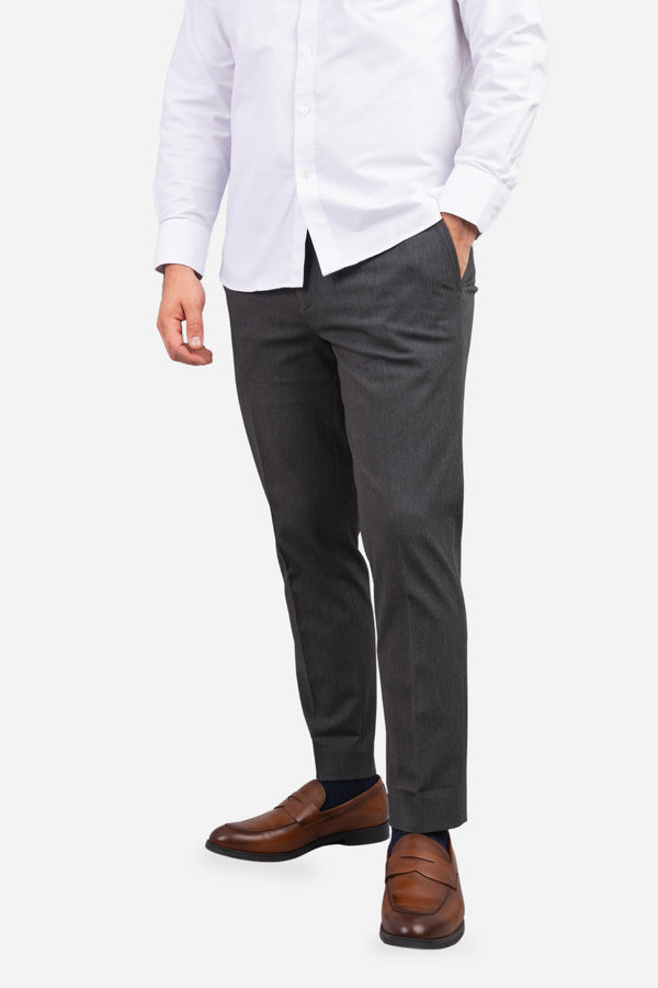 Dean Stretch Twill Dress Pants Charcoal