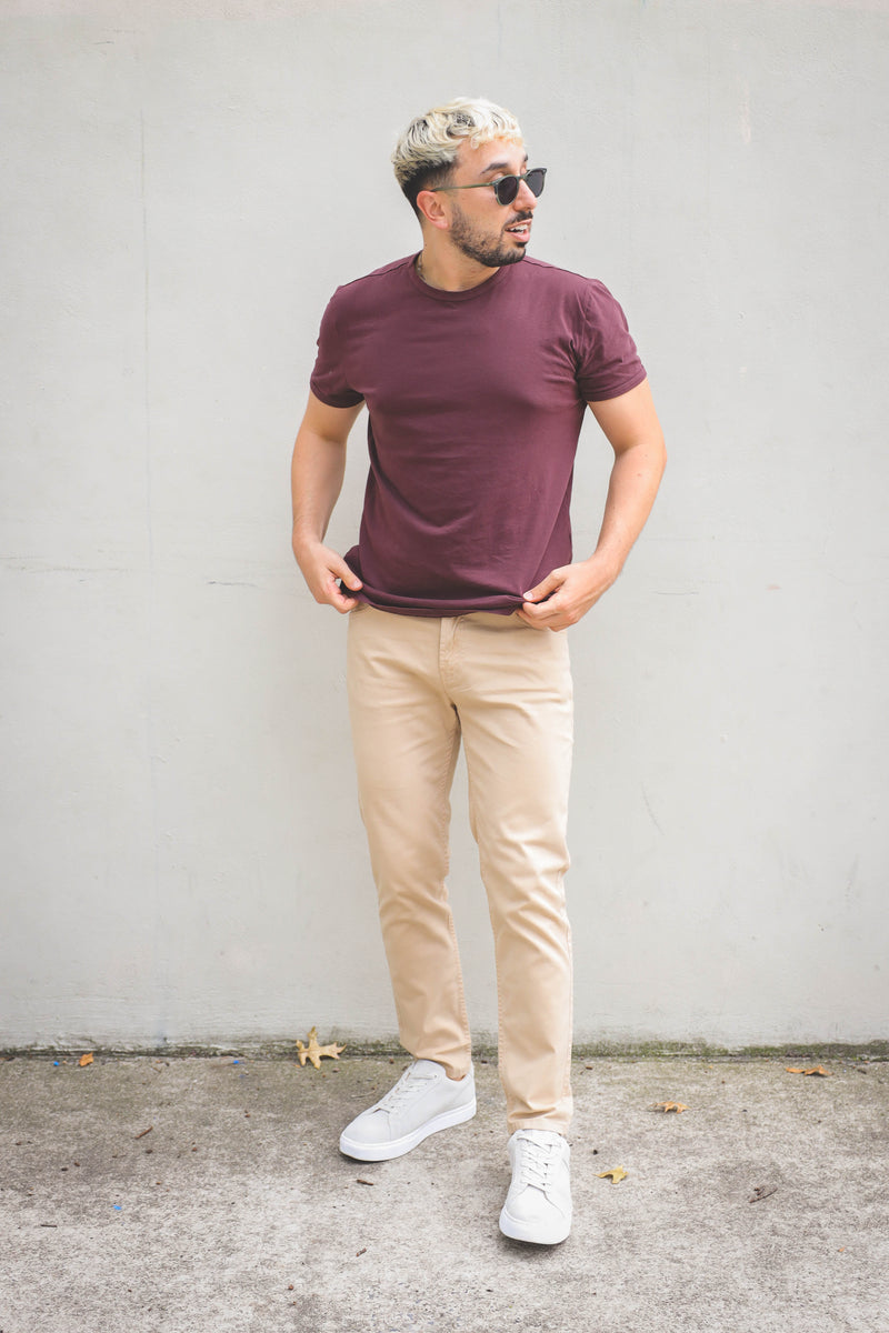 Garment Dyed Twill 5-P Pants Khaki
