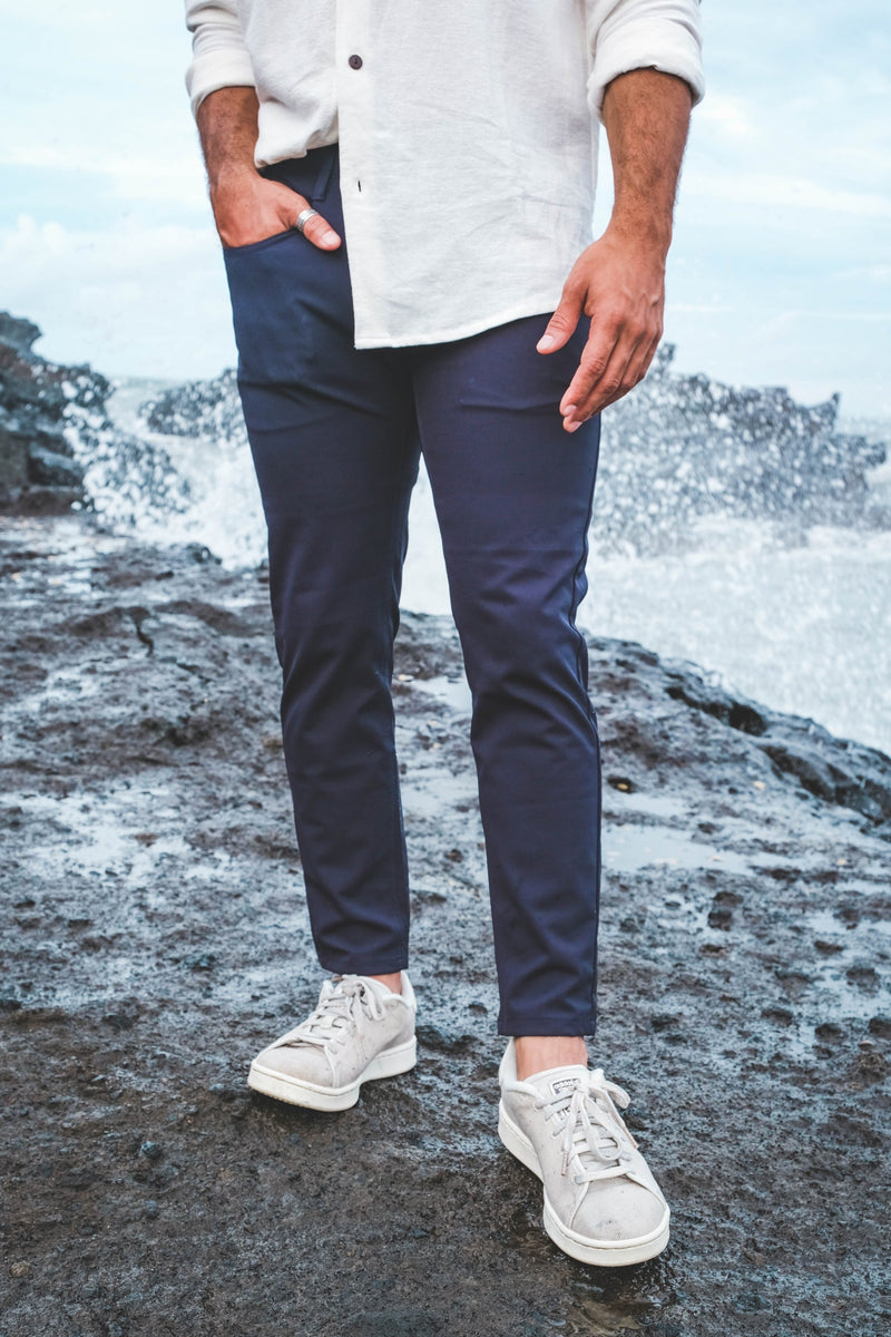 Jon Performance Pants 5 Pocket Navy